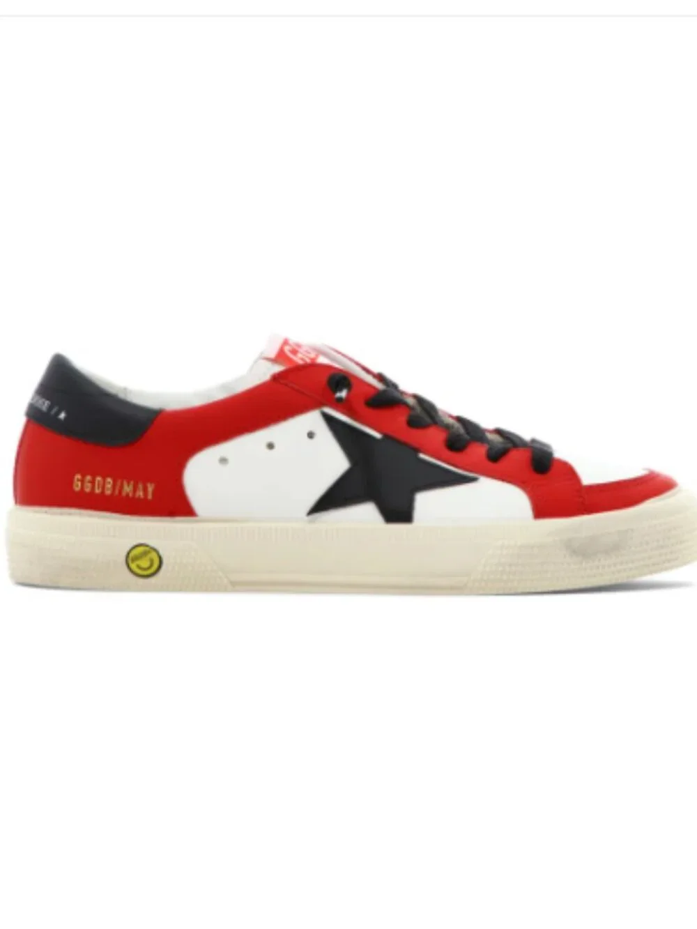 GOLDEN GOOSE May Sneakers Red White Black Size 35 -US sz 5 - Picture 1 of 13